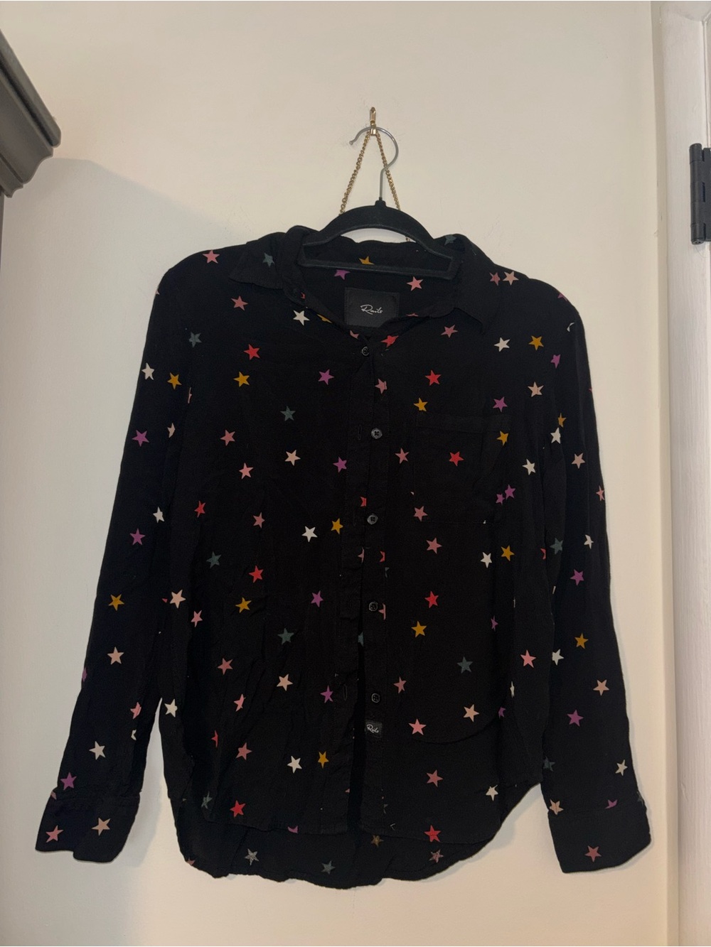 Rail’s Star Print Black Button-Up Shirt
